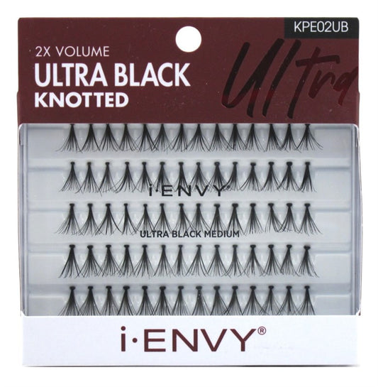 Kiss I Envy Ultra Black Knotted Medium Lashes
