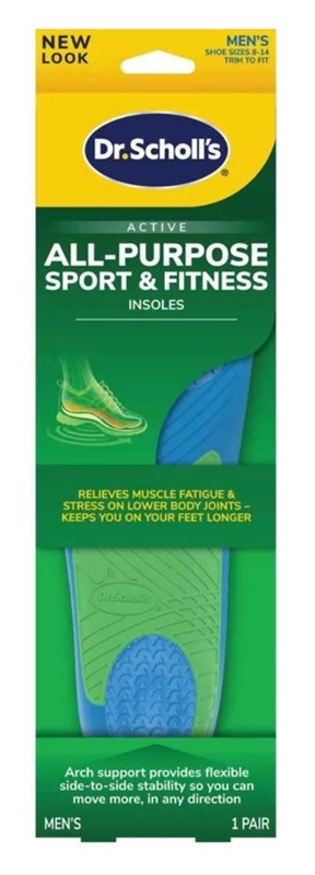 Dr. Scholls All Purpose Sport And Fitness Insoles Men