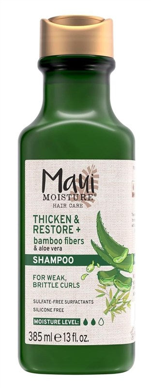 Maui Moisture Shampoo Bamboo Fibers 13oz (Thicken/Restore)