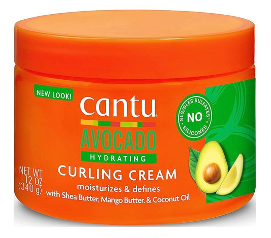 Cantu Avocado Curling Cream Hydrating 12oz Jar