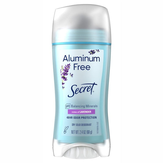 Secret Deodorant Solid 2.4oz Aluminum Free Lavender