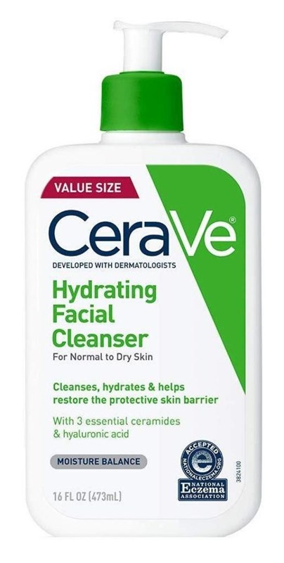 Cerave Hydrating Facial Cleanser 16oz Pump Value Size