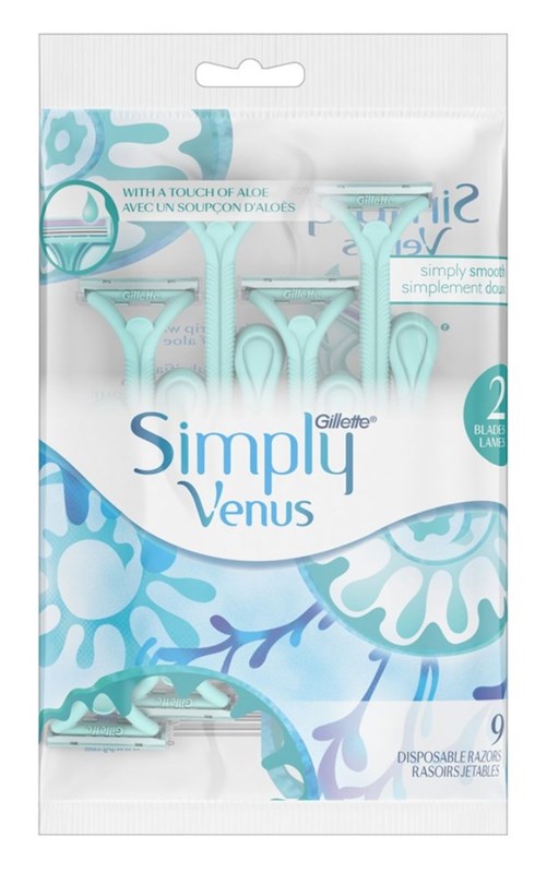 Gillette Simply Venus Razor Disposable 9 Count