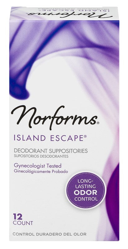 Norforms Suppositories Island Escape 12 Count