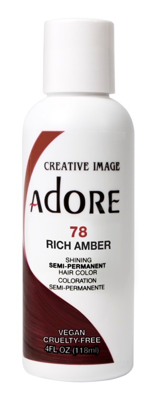 Adore Semi-Permanent Haircolor #078 Rich Amber 4oz