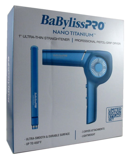 Babyliss Pro Dryer 1875 Watt + 1 Inch  Flat Iron Utra-Thin