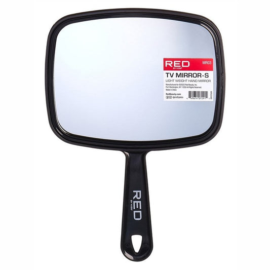 Kiss Red Mirror Lightweight Handheld 7.5In X 6In