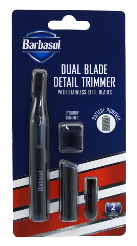 Barbasol Trimmer Dual Blade Detail Battery Powered