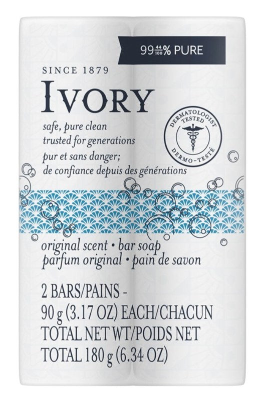 Ivory Bar Soap Original Scent 2 Count 6.34oz