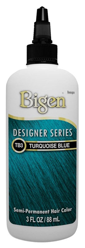 Bigen Semi-Permanent Haircolor #Tb3 Turquoise Blue 3oz