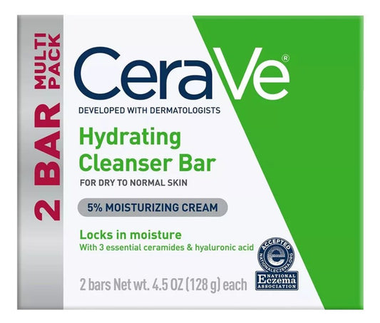 Cerave Hydrating Cleanser Bar 4.5oz 2 Pack