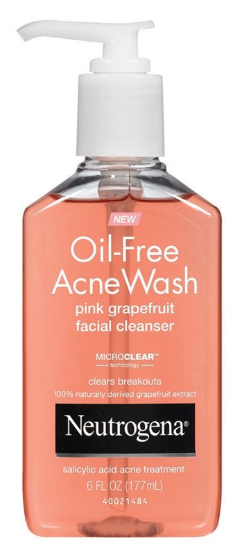 Neutrogena Acne Wash Pink Grapefruit 6oz Pump