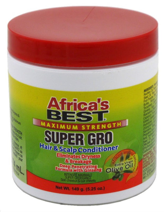 Africas Best Gro Super Maximum Hair&Scalp Conditioner 5.25oz