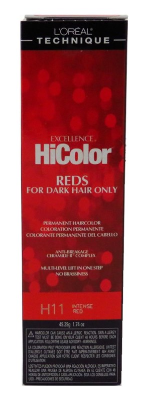 Loreal Excel Hicolor H11 Tube Intense Red 1.74oz