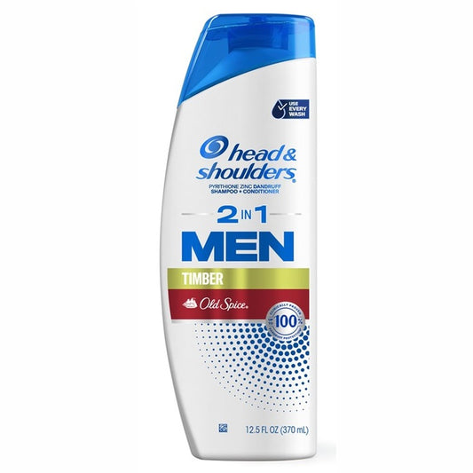 Head & Shoulders Men Shampoo 2-In-1 Old Spice Timber 12.5oz