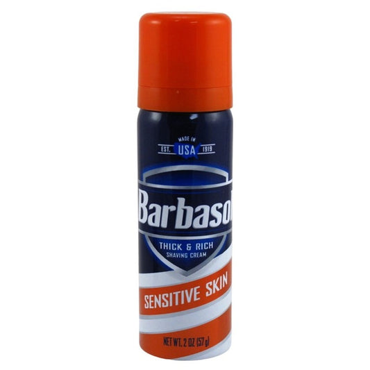 Barbasol Shaving Cream Sensitive Skin 2oz (12in)