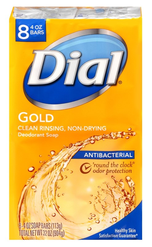 Dial Bar Soap Gold 4oz 8 Count Advanced Clean Antibacterial