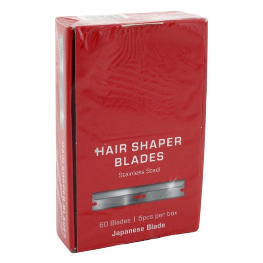 Kiss Red Hair Shaper Blades Single Edge 60 Count