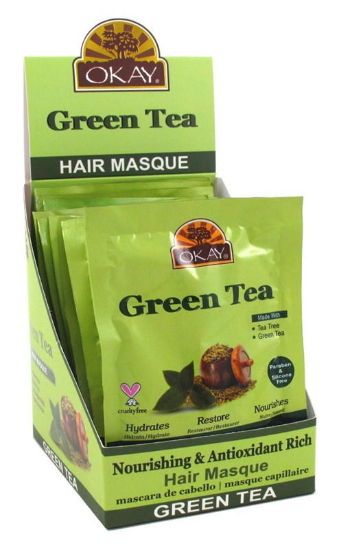 Okay Hair Masque Packettes Green Tea (12in)