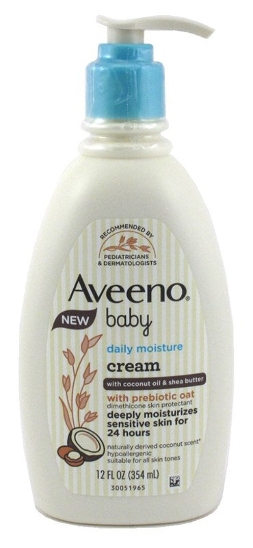 Aveeno Baby Cream Daily Moisture 12oz Coconut Oil&Shea