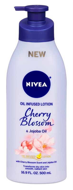 Nivea Lotion Oil-Infused Cherry/Jojoba Oil 16.9oz Pump