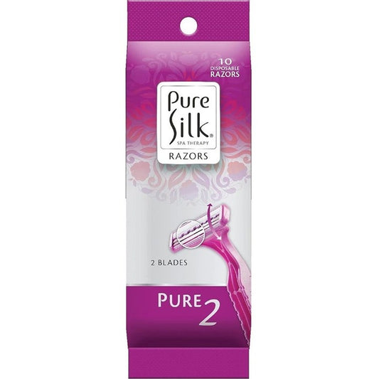 Pure Silk Razors Disposable 10 Count (3in)