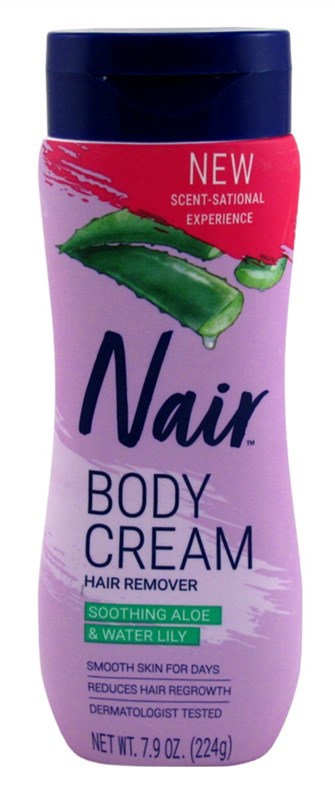Nair Hair Remover Body Cream Soothing Aloe/Water Lily 7.9oz