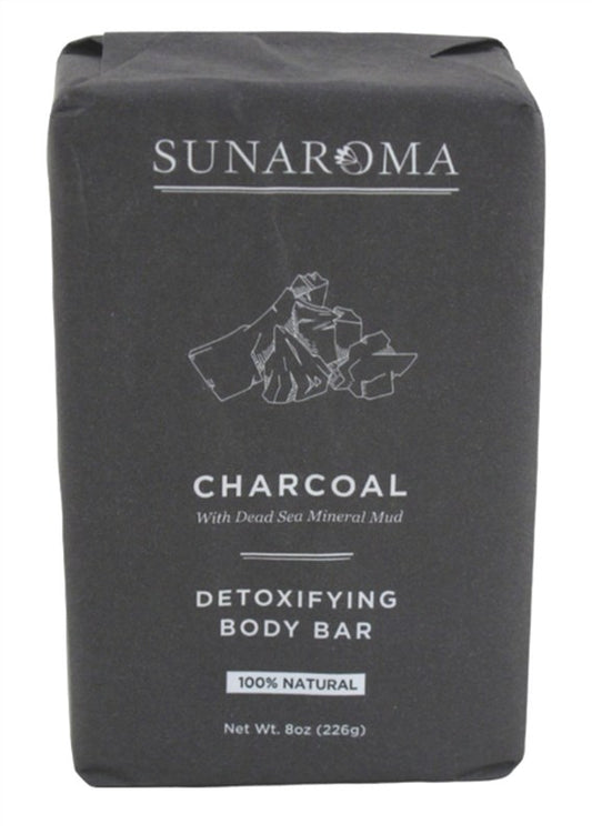 Sunaroma Soap Bar Charcoal Dead Sea Mineral Mud 8oz