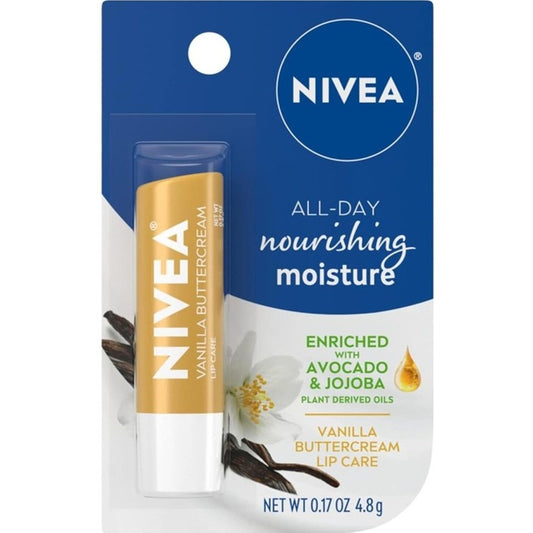 Nivea Lip Care Vanilla Butter Cream 0.17oz Carded (1PC)