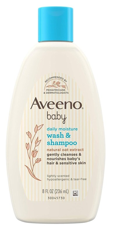 Aveeno Baby Wash And Shampoo Daily Moisture 8oz Oat Extract