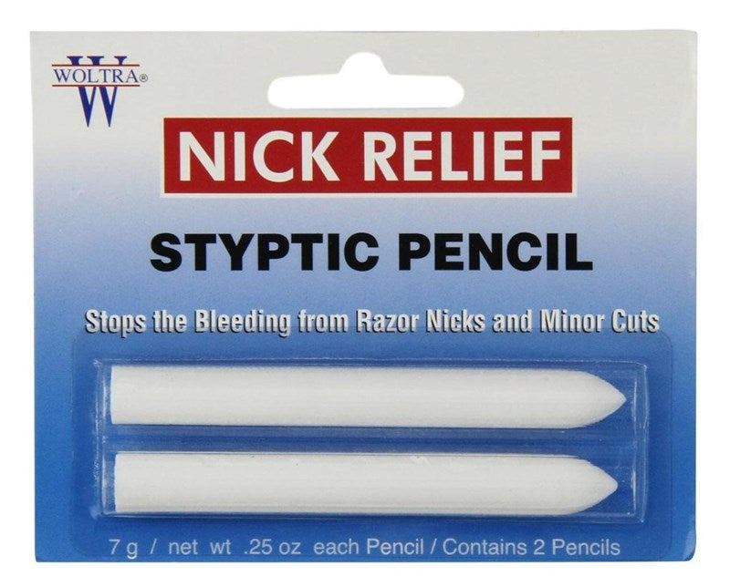 Nick Relief Styptic Pencil Twin Pack (Blister)