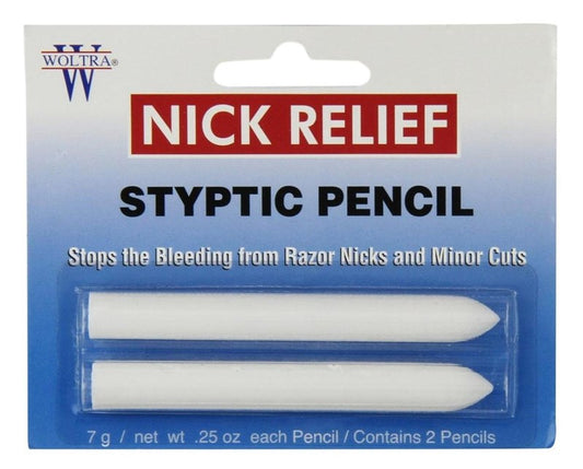 Nick Relief Styptic Pencil Twin Pack (Blister)