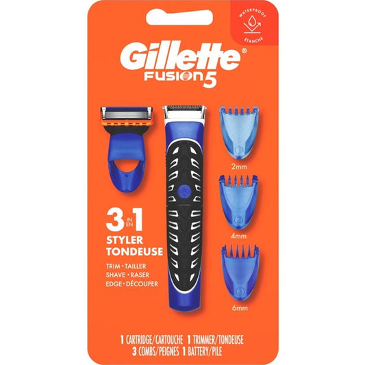 Gillette Mens Fusion 5 Styler 3-In-1 Trim/Shave/Edge