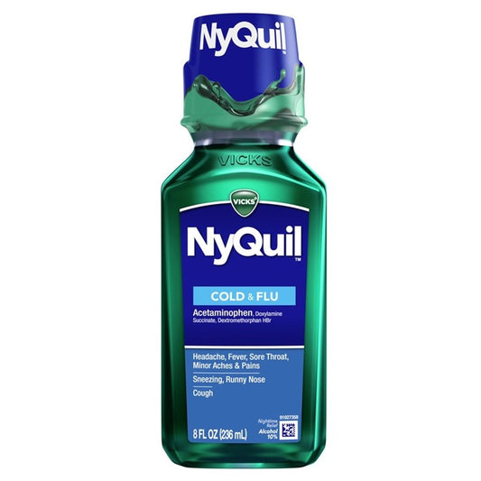Vicks Nyquil Cold & Flu 8oz .
