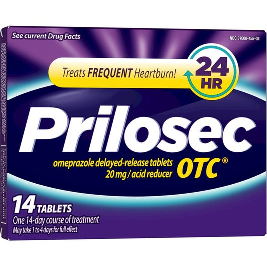 Prilosec Otc Treats Frequent Heartburn 24Hr 14 Tablets