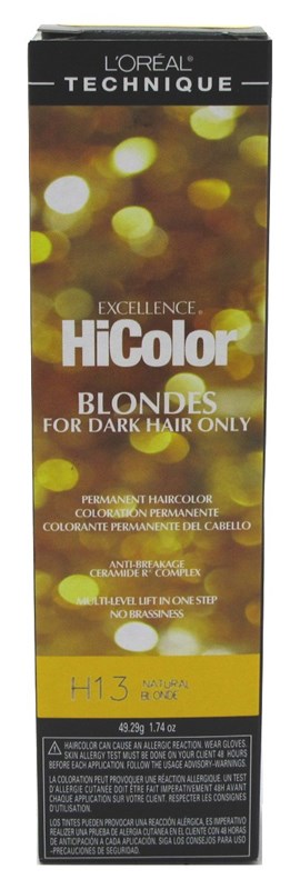 Loreal Excel Hicolor H13 Tube Natural Blonde 1.74oz