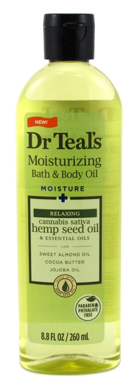 Dr Teals Bath & Body Oil Relaxing Hemp Seed Oil 8.8oz