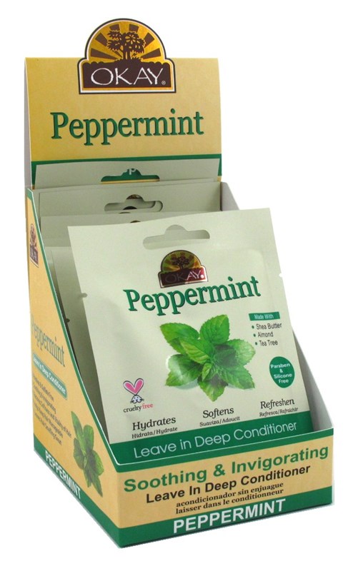 Okay Leave-In Deep Cond Pks Peppermint (12in)