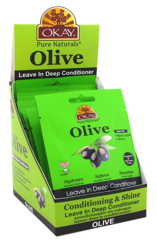 Okay Leave-In Deep Cond Pks Olive Oil (12in)