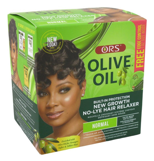 Ors Olive Oil No-Lye Relaxer New Growth Kit Normal