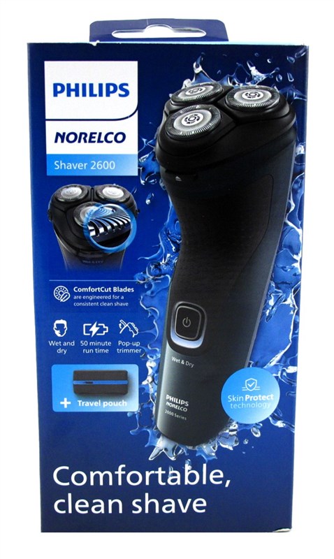 Philips Norelco Shaver 2600 + Travel Pouch Rechargeable