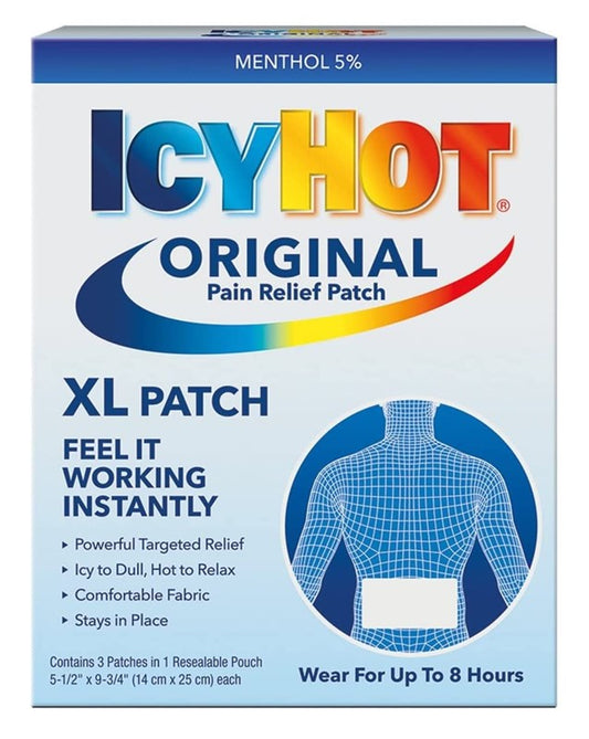 Icy Hot Patch Extra Strength Xl Back & Large Area 3 Patches