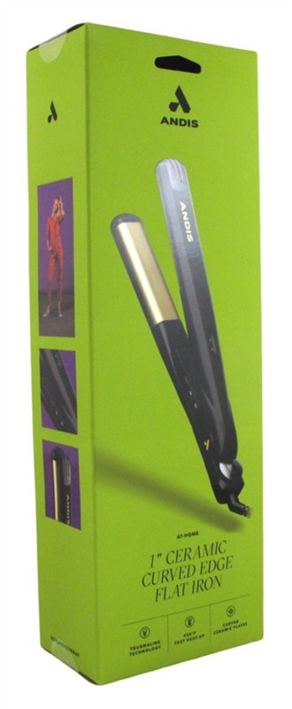 Andis At-Home Flat Iron 1Inch Ceramic Curved Edge
