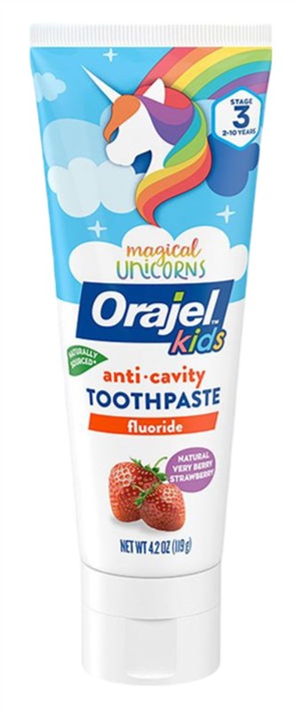 Orajel Kids Toothpaste Mermaid Very Berry Strawberry 4.2oz