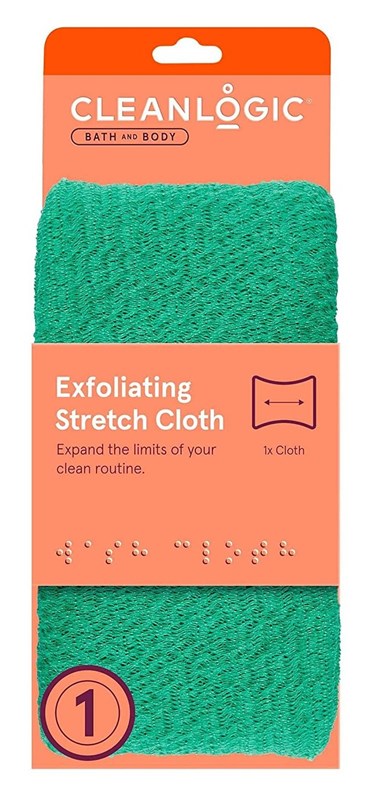 Clean Logic Bath & Body Exfoliating Stretch Cloth