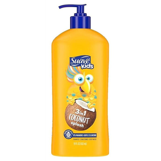 Suave Kids 3-In-1 Shampoo-Cond -Bodywash Coconut Splash 18oz