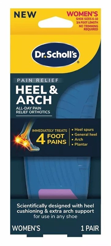 Dr. Scholls Heel Pain Orthotics Women (Size 6-10)