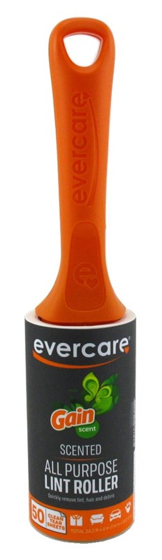 Evercare Lint Roller All Purpose Gain Scent 50 Sheets