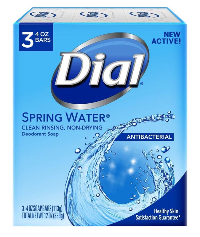 Dial Bar Soap Spring Water 4oz 3 Count
