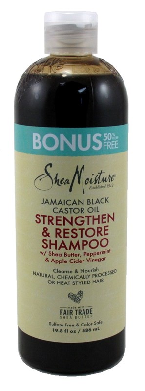 Shea Moisture Jamaican Black Shampoo Strength 19.8oz Bonus